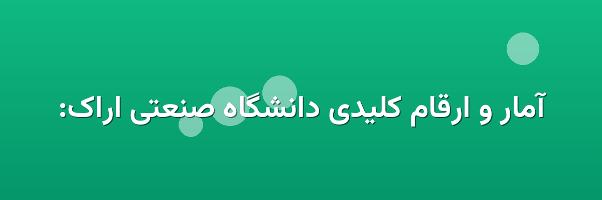 آمار و ارقام کلیدی دانشگاه صنعتی اراک:
