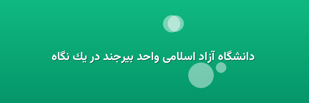 دانشگاه آزاد اسلامی واحد بیرجند در یک نگاه دانشگاه آزاد اسلامی واحد بیرجند در یک نگاه