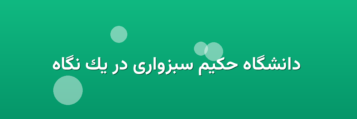 دانشگاه حکیم سبزواری در یک نگاه دانشگاه حکیم سبزواری در یک نگاه