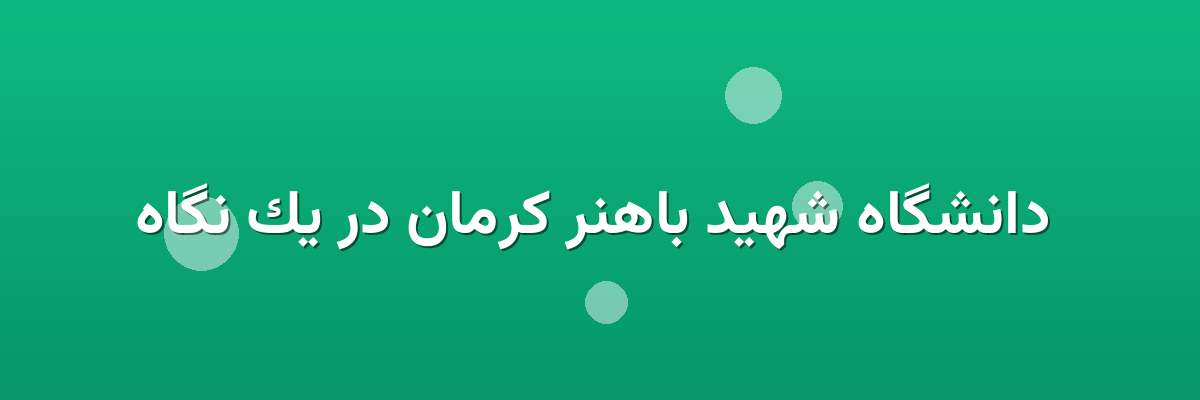دانشگاه شهید باهنر کرمان در یک نگاه دانشگاه شهید باهنر کرمان در یک نگاه