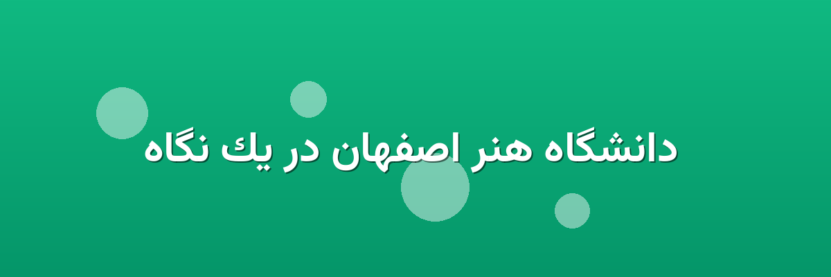 دانشگاه هنر اصفهان در یک نگاه دانشگاه هنر اصفهان در یک نگاه