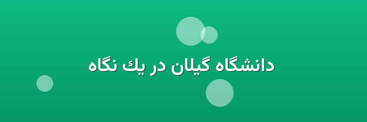 دانشگاه گیلان در یک نگاه دانشگاه گیلان در یک نگاه
