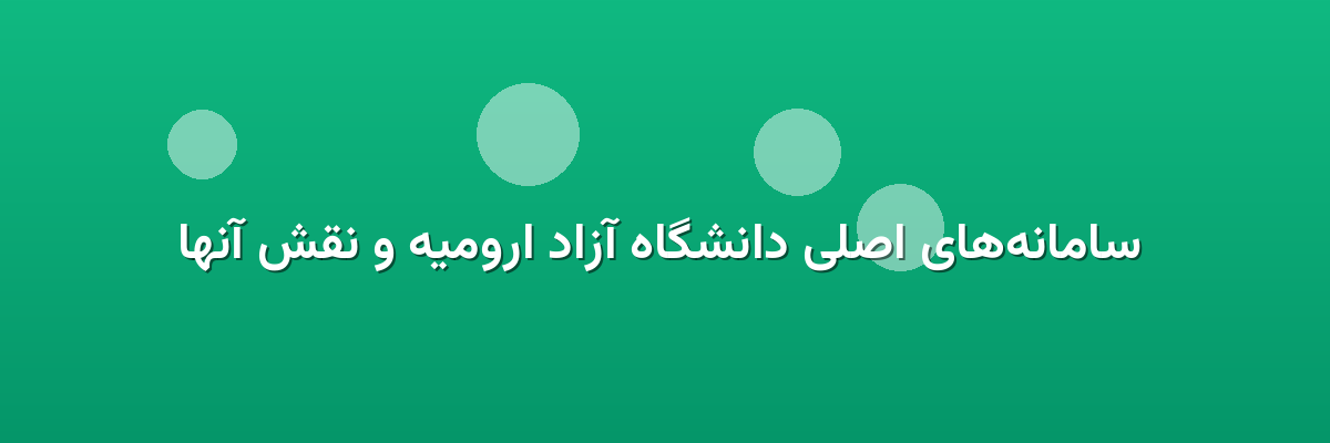  سامانه‌های اصلی دانشگاه آزاد ارومیه و نقش آنها