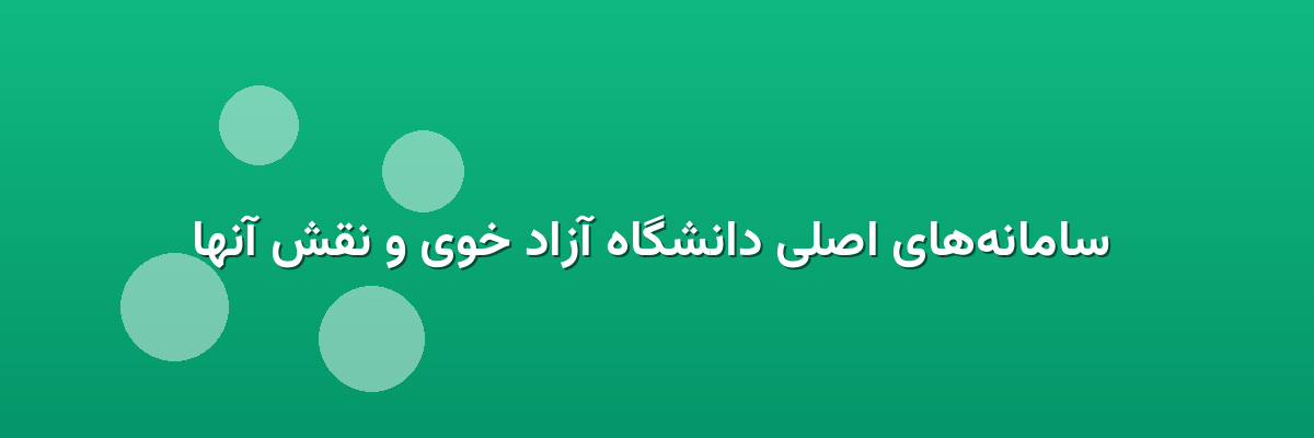  سامانه‌های اصلی دانشگاه آزاد خوی و نقش آنها