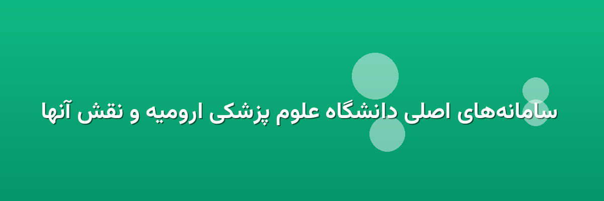  سامانه‌های اصلی دانشگاه علوم پزشکی ارومیه و نقش آنها