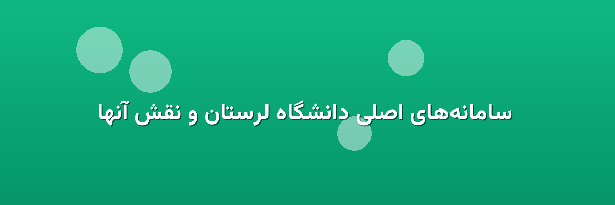  سامانه‌های اصلی دانشگاه لرستان و نقش آنها