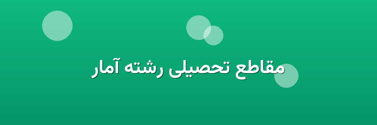 مقاطع تحصیلی رشته آمار مقاطع تحصیلی رشته آمار